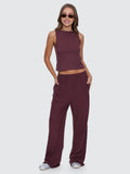 Thrills Hemp Relax Pant Bitter Chocolate