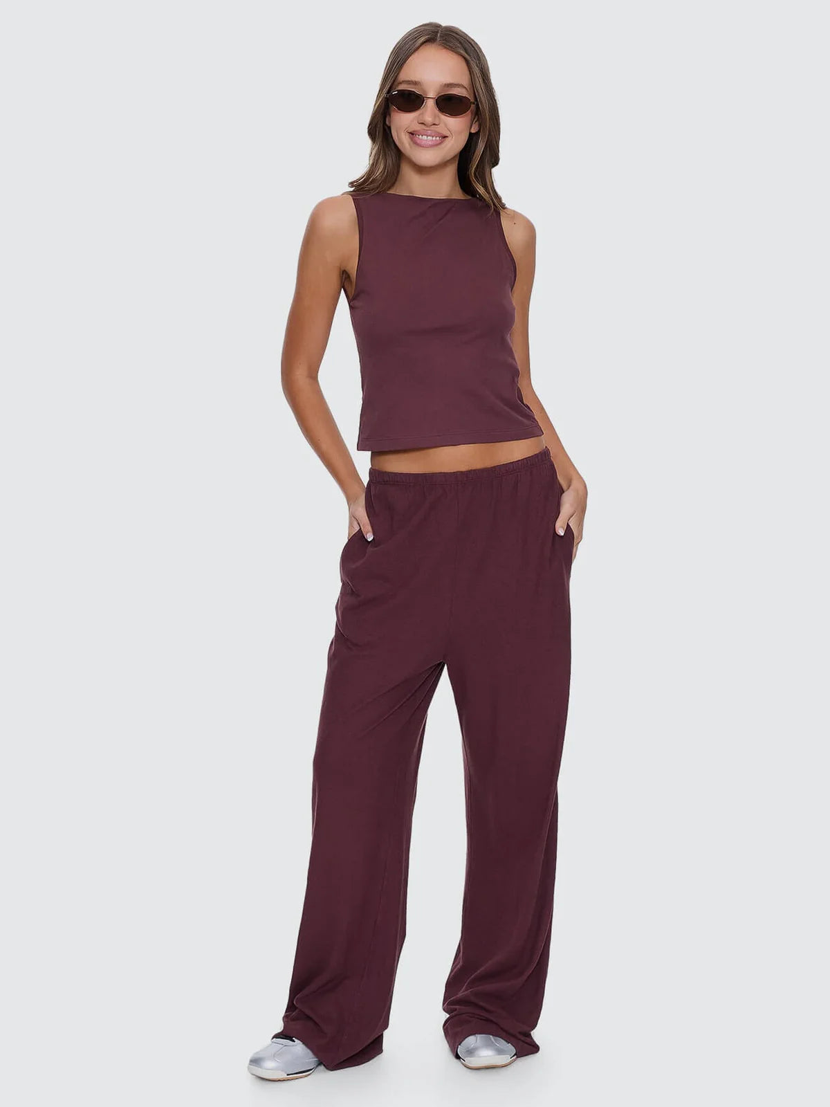 Thrills Hemp Relax Pant Bitter Chocolate