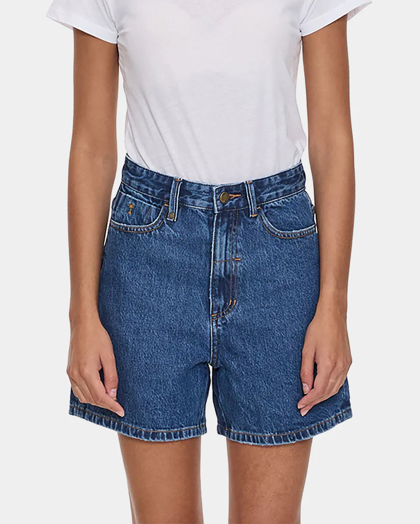 Thrills Koko High Rise Short Deep Vintage Blue