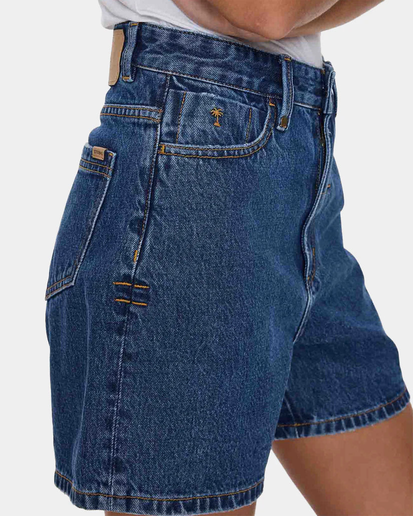 Thrills Koko High Rise Short Deep Vintage Blue