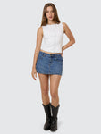 Thrills Carmen Skirt - Stoned Blues