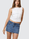 Thrills Carmen Skirt - Stoned Blues
