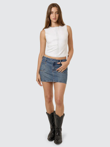 Thrills Wyatt Skirt - Vanish Mid Blue
