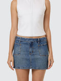 Thrills Wyatt Skirt - Vanish Mid Blue