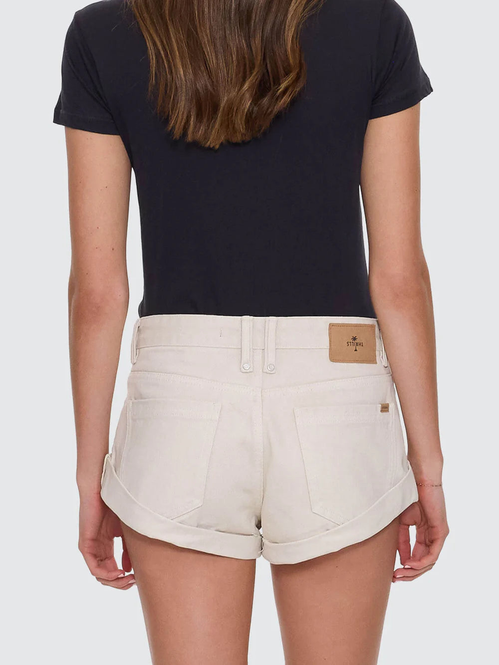 Thrills Remi Rolled Low Rise Baggy Short Stone