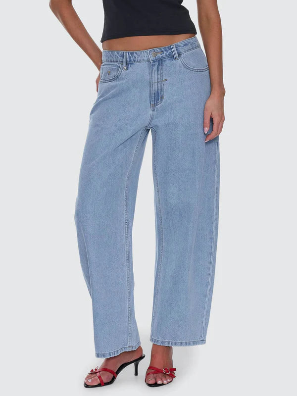 Thrills Sloane Low Rise Barrel Jean Ageless Blue