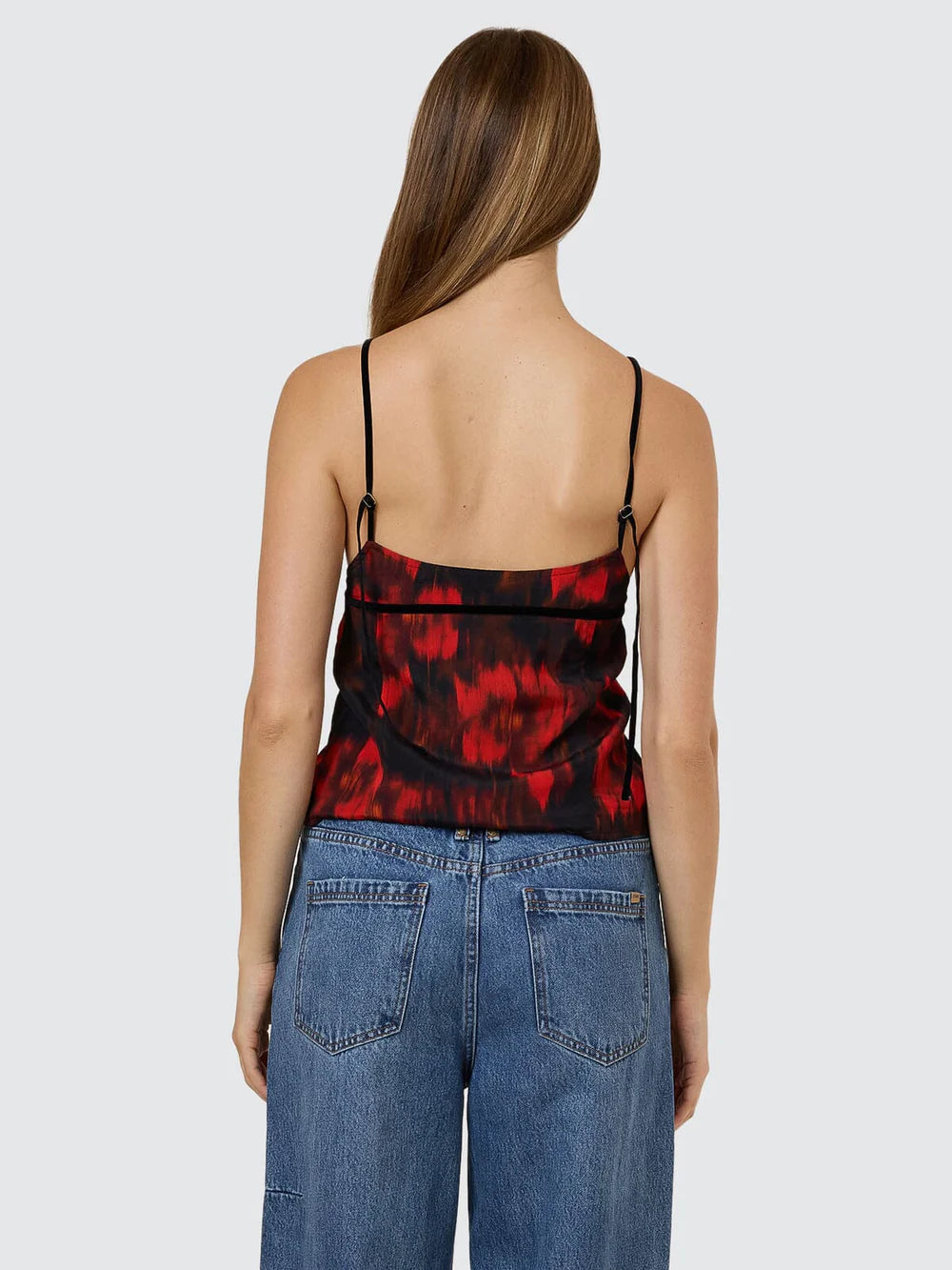 Thrills Lucky For You Floral Top - Redwood
