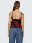 Thrills Lucky For You Floral Top - Redwood