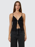 Thrills Asher Tie Top - Black