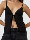 Thrills Asher Tie Top - Black