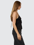 Thrills Asher Tie Top - Black