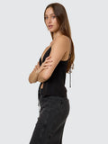 Thrills Asher Tie Top - Black