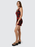 Thrills Lucky For You Floral Mini Dress - Redwood