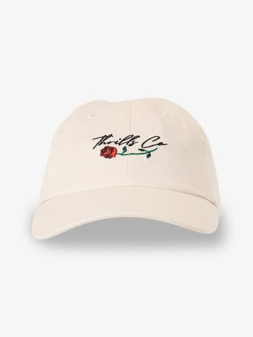 Thrills Signature Rose 6 Panel Cap Heritage White