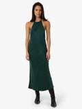 Thrills Jett Halter Bias Dress Deep Emerald