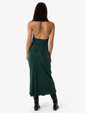 Thrills Jett Halter Bias Dress Deep Emerald