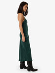 Thrills Jett Halter Bias Dress Deep Emerald