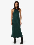 Thrills Jett Halter Bias Dress Deep Emerald