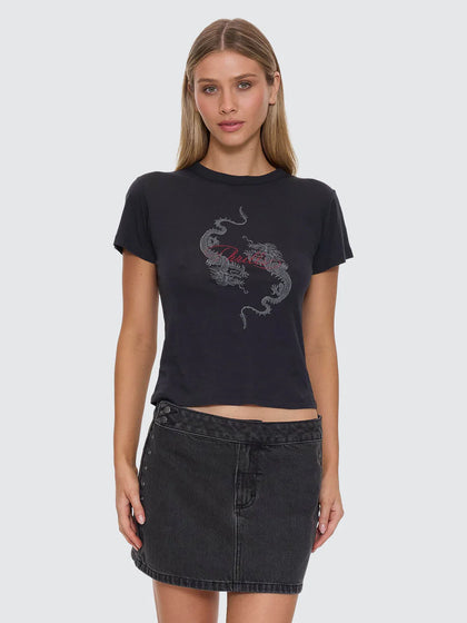 Thrills Chaos Reigns Boy Tee Washed Black