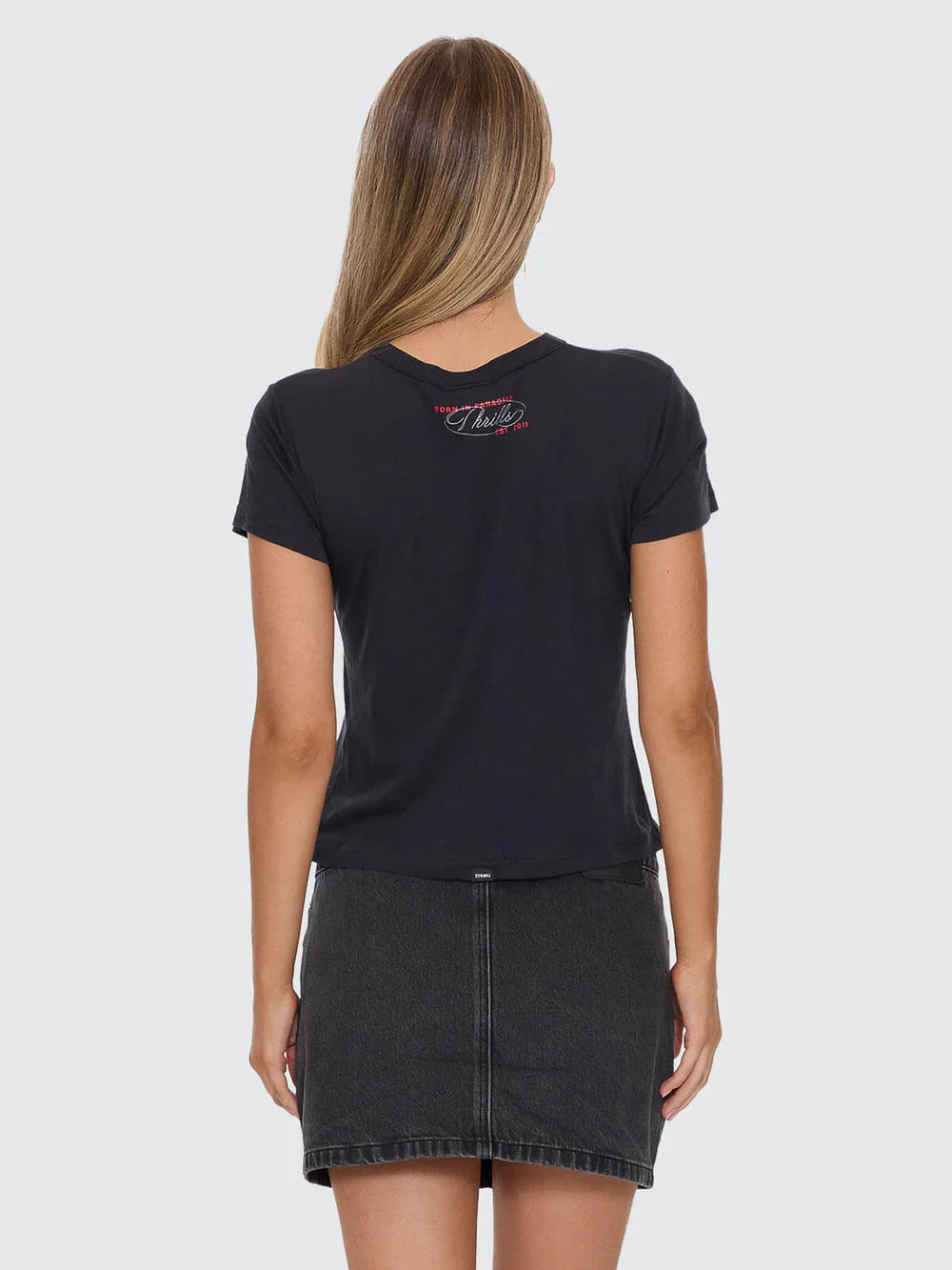 Thrills Chaos Reigns Boy Tee Washed Black