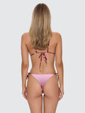 Thrills Full Bloom Reversible String Bikini Bottom Pomegranate