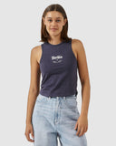 Wishes Come True Hemp Curve Tank - Station Navy