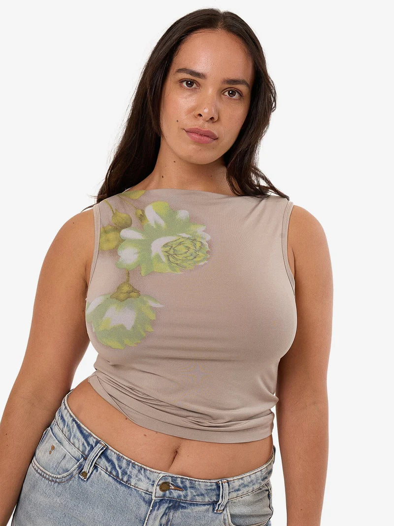Thrills Amoroso Sabrina Tank Silver Ash