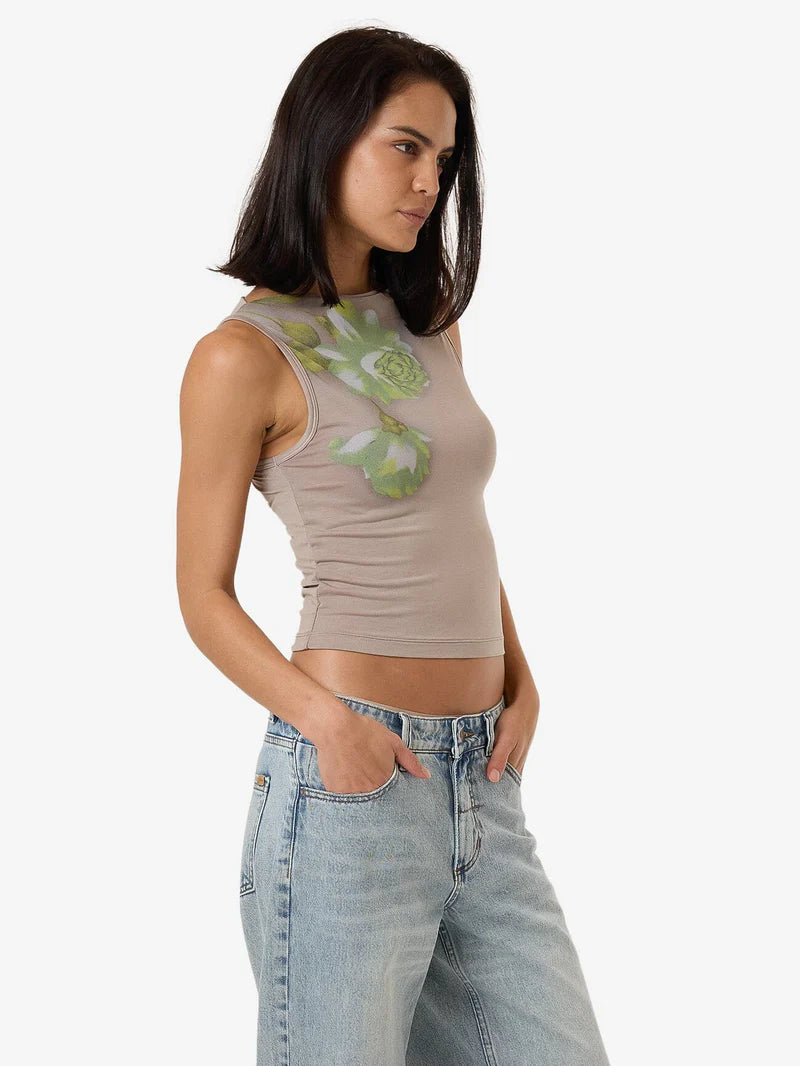 Thrills Amoroso Sabrina Tank Silver Ash