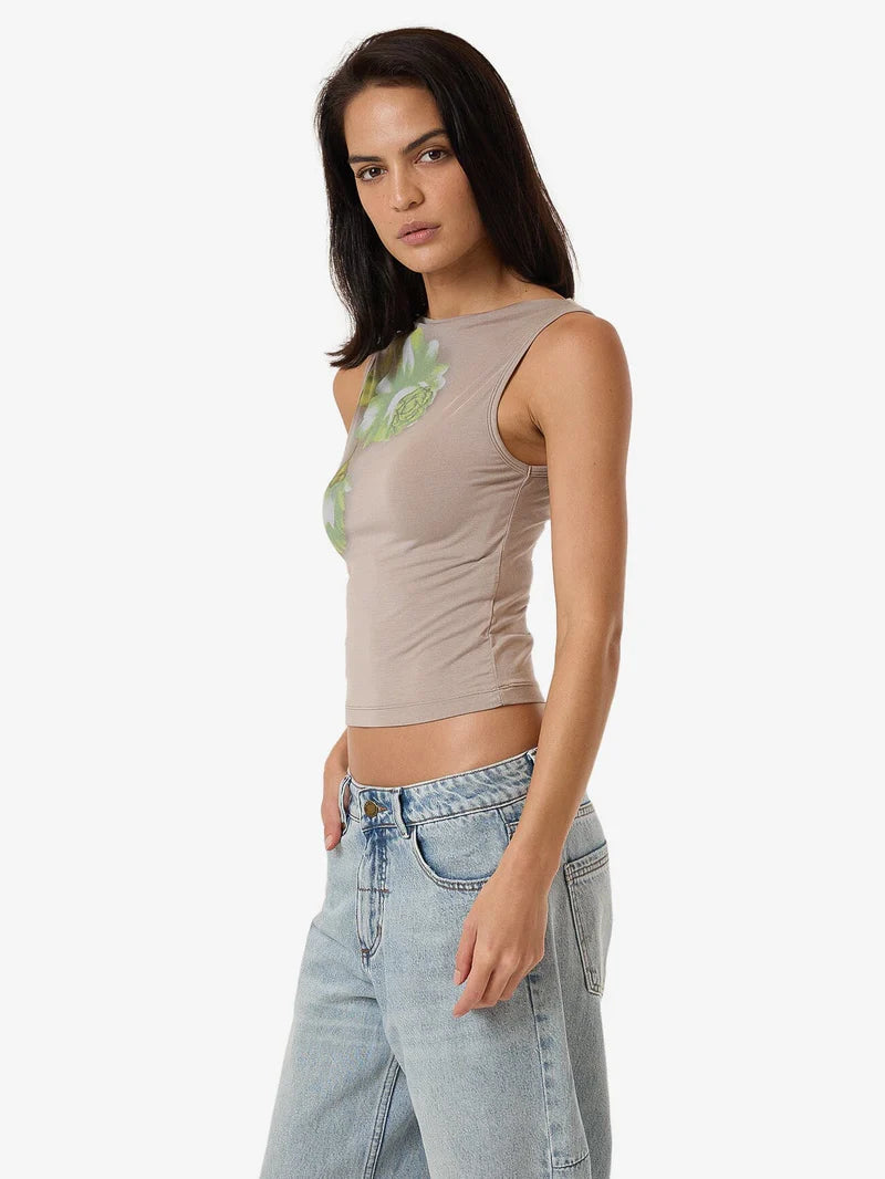 Thrills Amoroso Sabrina Tank Silver Ash