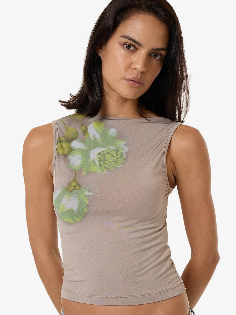 Thrills Amoroso Sabrina Tank Silver Ash