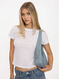 Thrills Wild Side Studded Mini Shoulder Bag - Dark Grey Blue