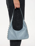 Thrills Wild Side Studded Mini Shoulder Bag - Dark Grey Blue