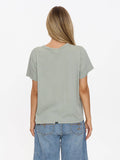 Thrills Haven For The Reckless Relaxed Tee - Dirty Sage
