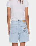 Billie Low Rise Baggy Embro Short Serenity Blue