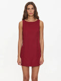 Thrills Knox Mini Dress Garnet Red
