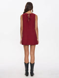 Thrills Knox Mini Dress Garnet Red
