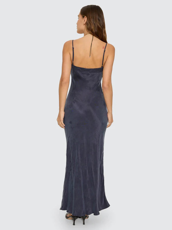 Thrills Kenni Bias Maxi Dress - Guardian Navy
