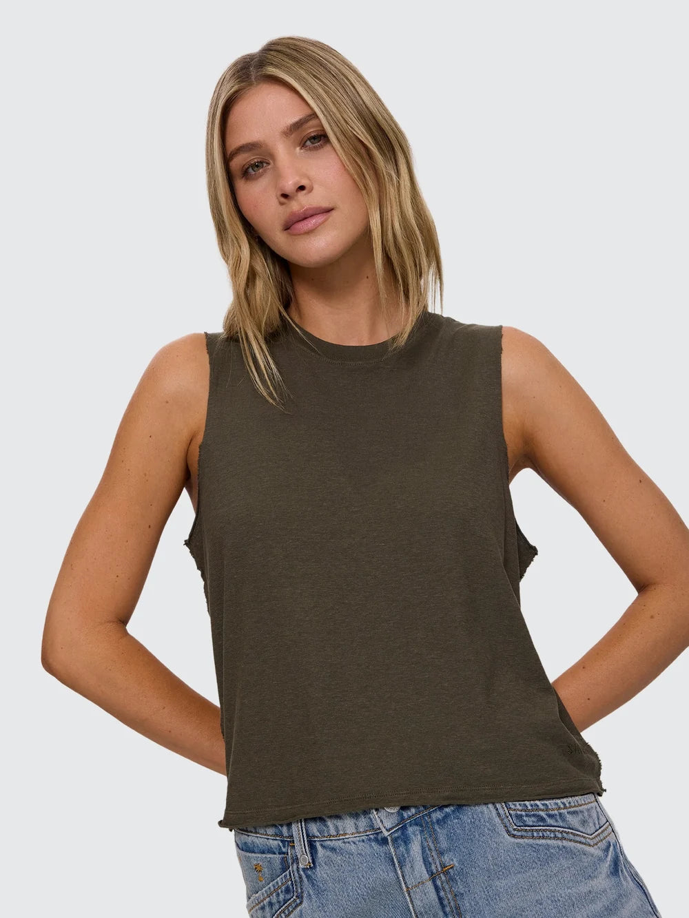 Thrills Hemp Tank - Grape Leaf