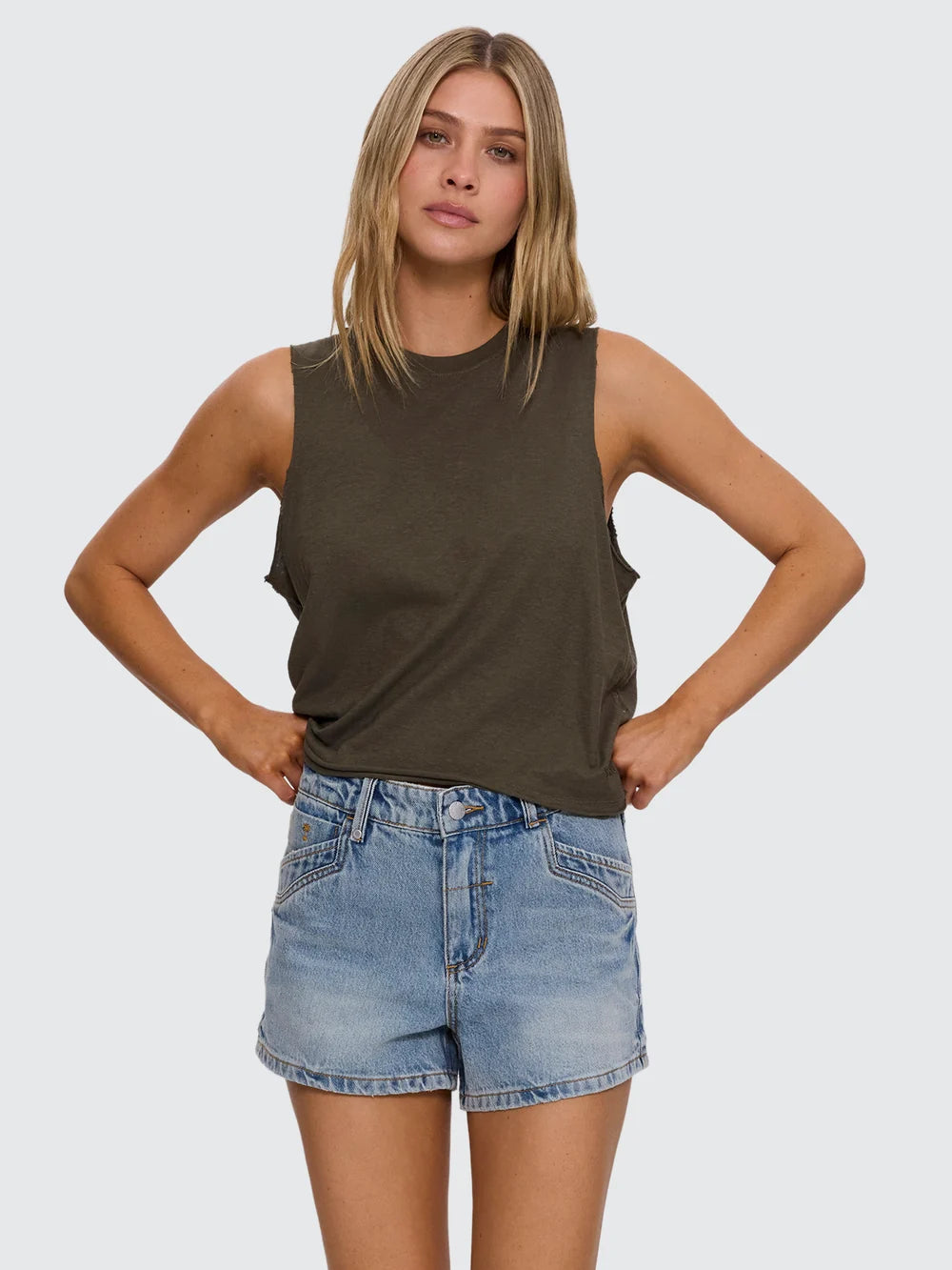 Thrills Hemp Tank - Grape Leaf