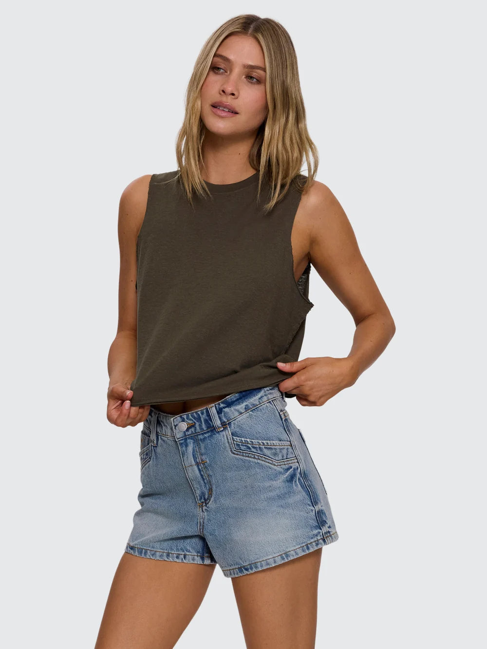 Thrills Hemp Tank - Grape Leaf