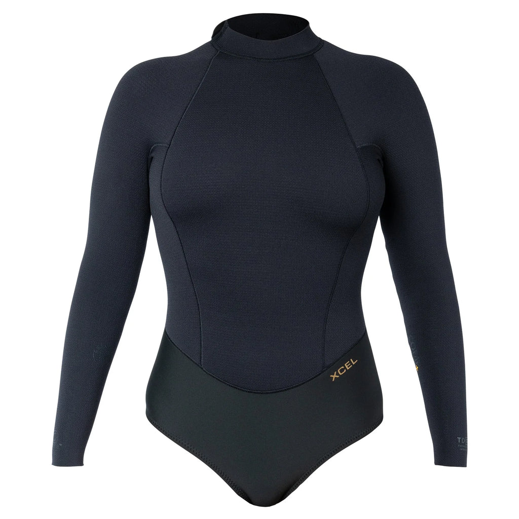Xcel Womens Comp + Back Zip 1.5mm L/S Cheeky Cut Springsuit
