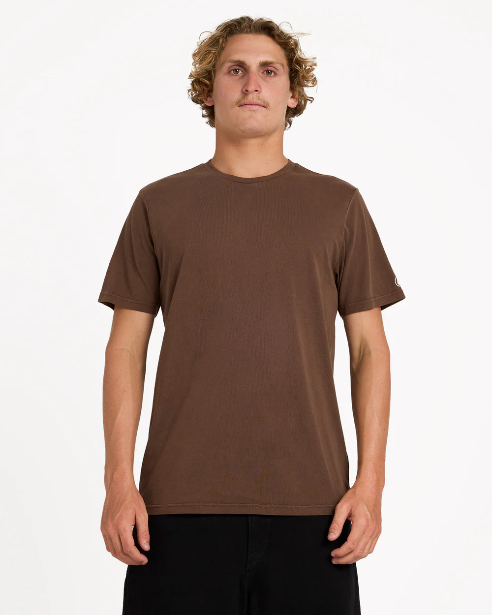 Volcom Aus Wash T-Shirt Brown Stone