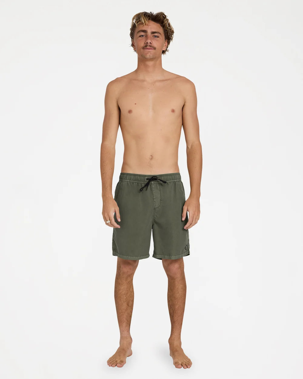 Billabong All Day Overdyed Layback Boardshorts Dark Military