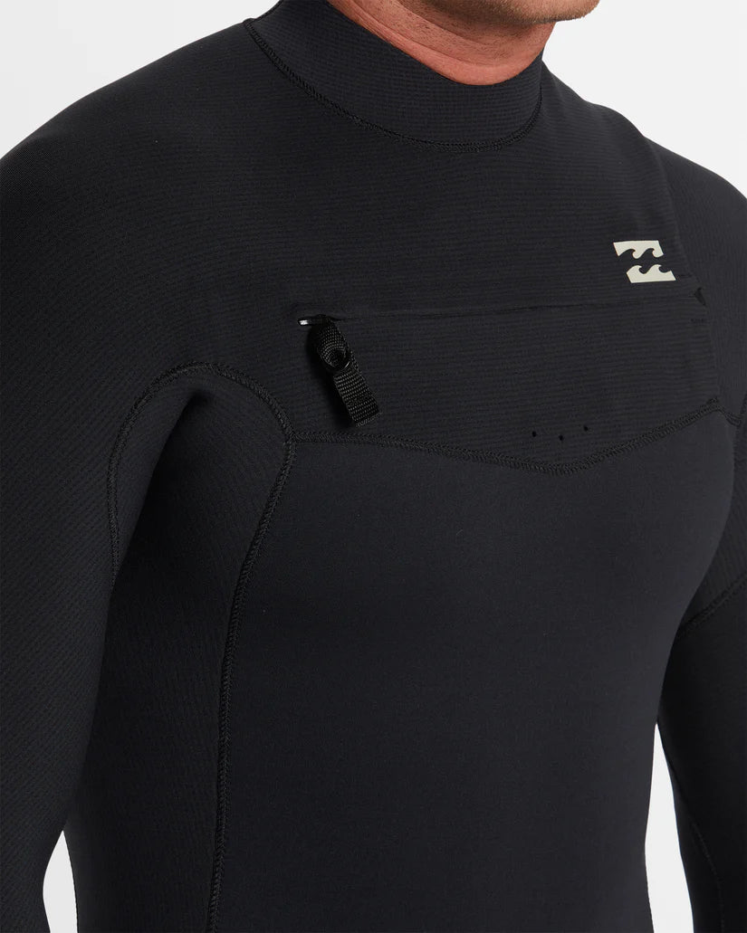 Billabong 3/2mm Revolution Natural Chest Zip Steamer Wetsuit
