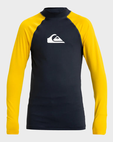 Quiksilver Everyday Long Sleeve UPF 50 Rash Vest Boys 8-16
