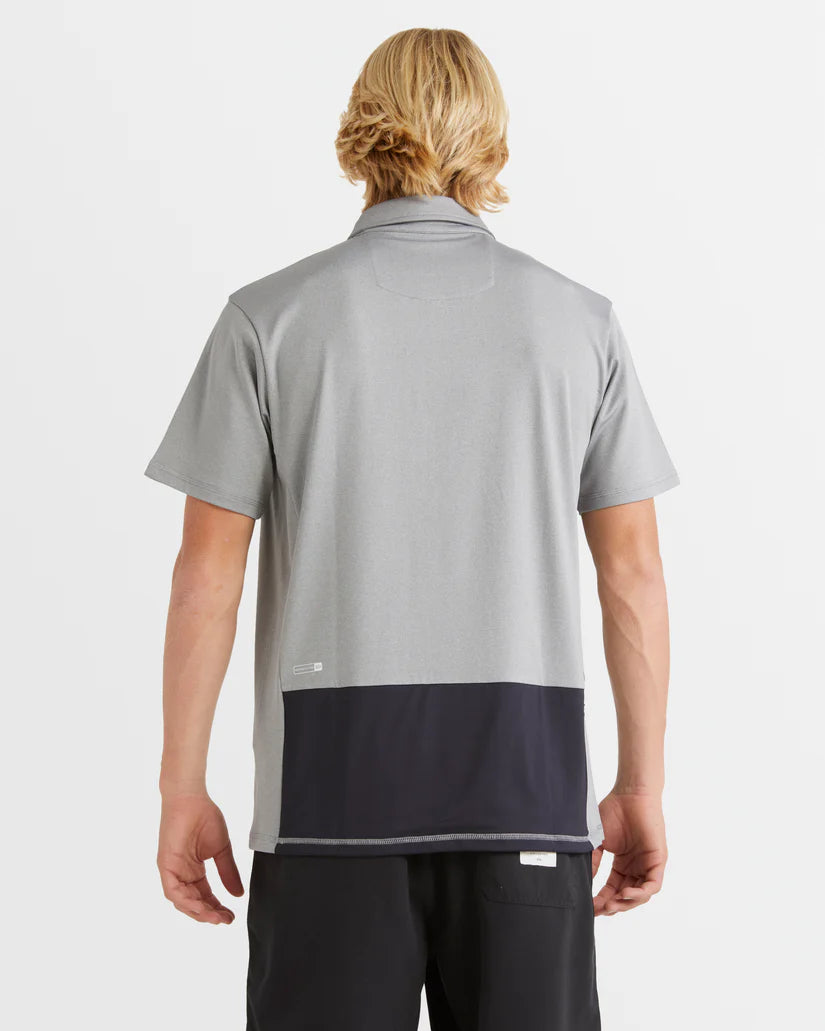 Quiksilver Baitball Short Sleeve Upf 50 Surf Polo Shirt