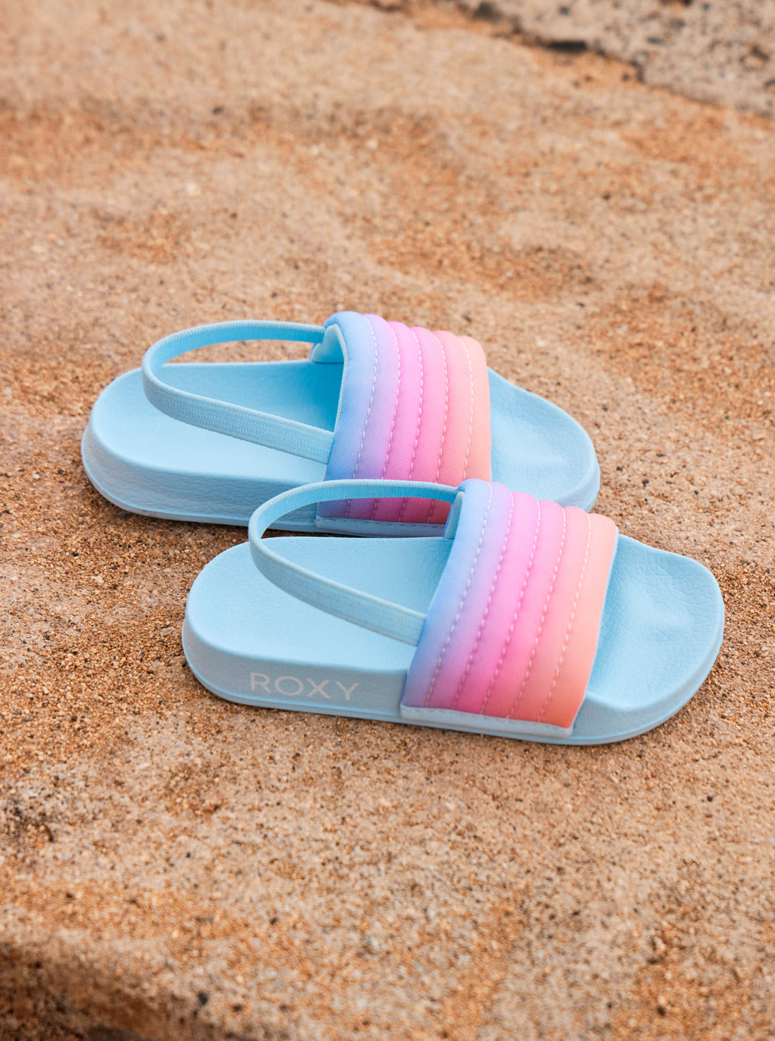 Roxy Slippy Ribbed Sandals