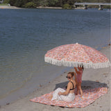 Isla Label Bellflower Beach Umbrella