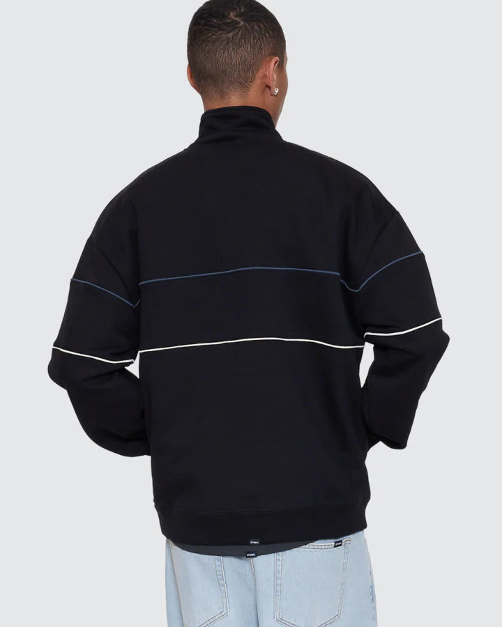 Between Chaos & Calm Quarter Zip Fleece - Black