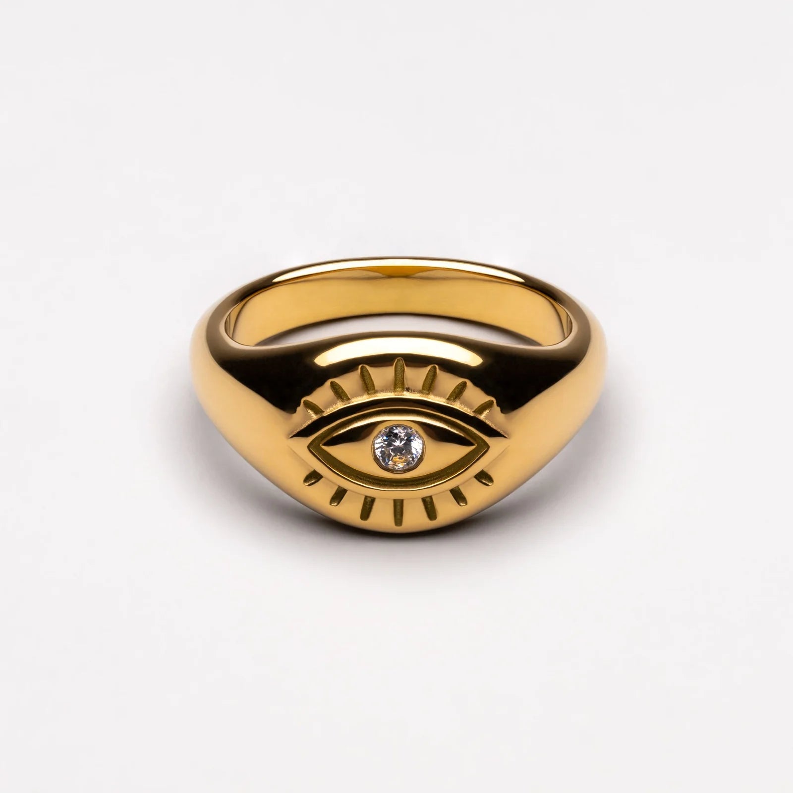 Atolea Evil Eye Signet Ring